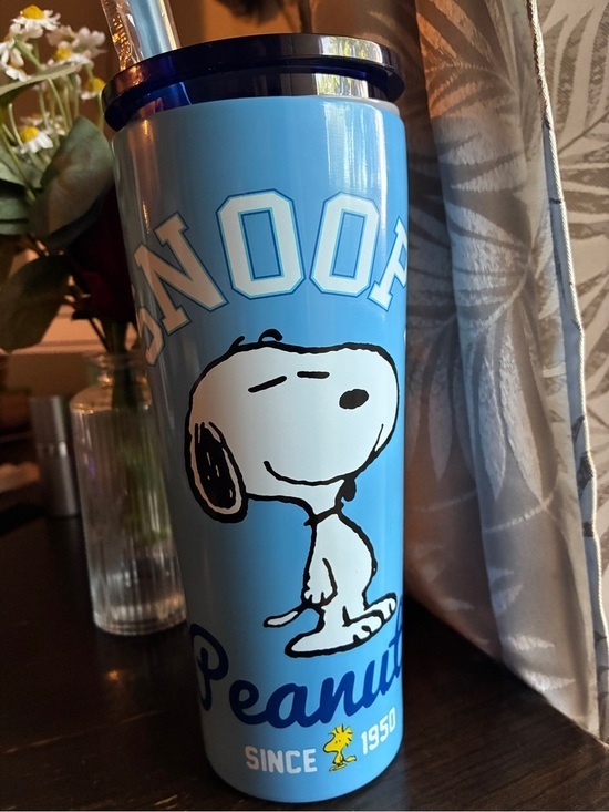 Snoopy Accessories - Light Blue Snoopy Travel Tumbler - Insulated Carry Cup